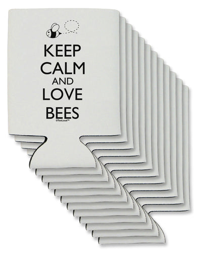 Keep Calm and Love Bees Can / Bottle Insulator Coolers-Can Coolie-TooLoud-12 Pieces-Davson Sales