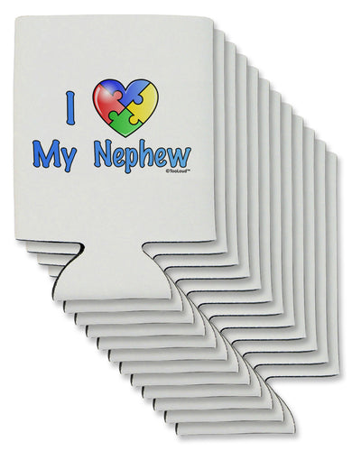 I Heart My Nephew - Autism Awareness Can / Bottle Insulator Coolers by TooLoud-Can Coolie-TooLoud-12-Davson Sales