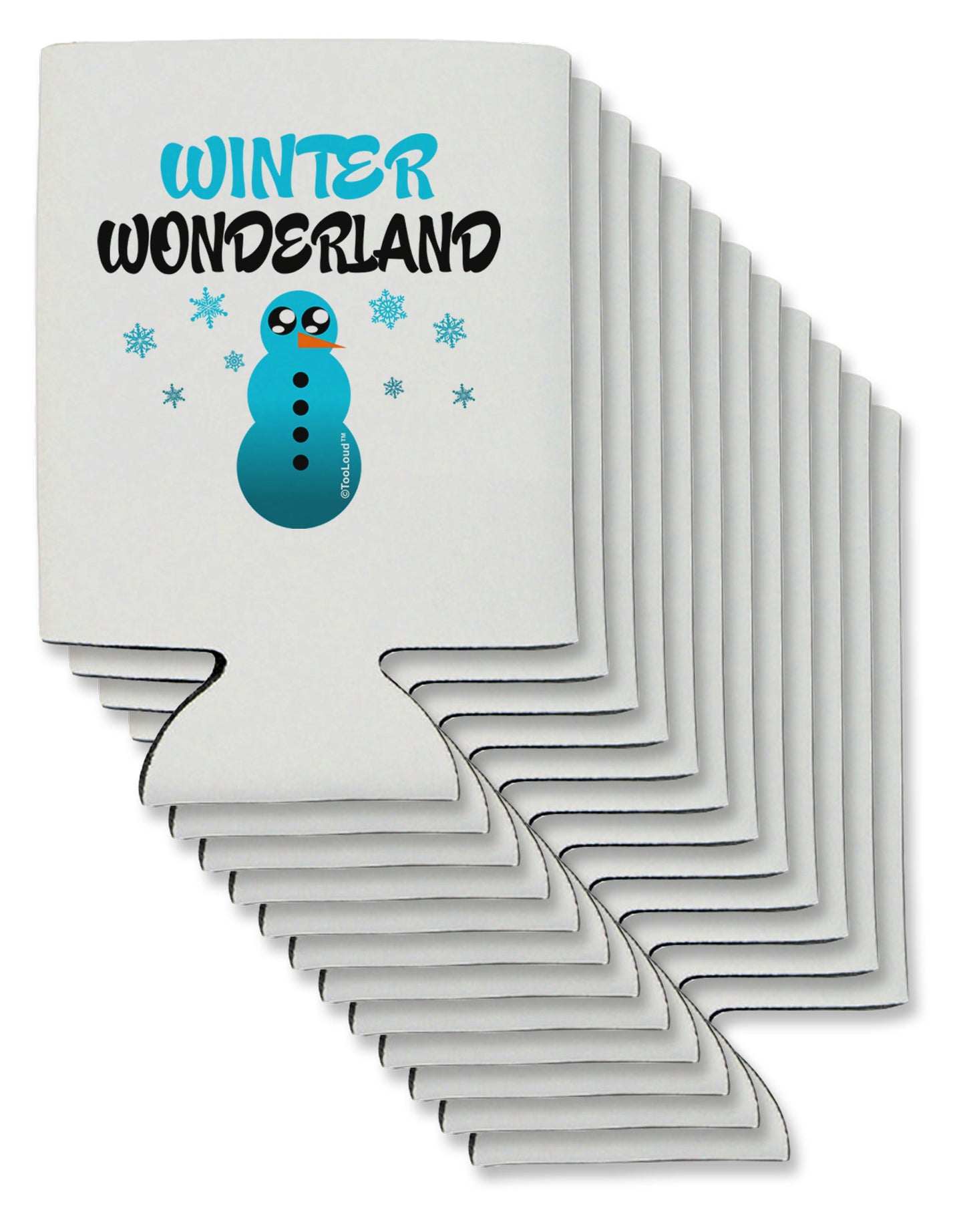 Winter Wonderland Snowman Can / Bottle Insulator Coolers-Can Coolie-TooLoud-12-Davson Sales