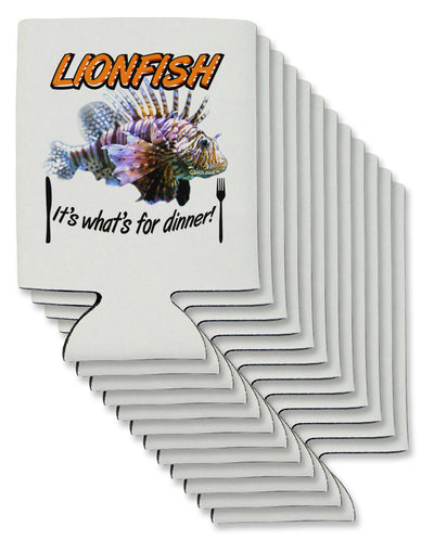 Lionfish - It's What's For Dinner Can / Bottle Insulator Coolers-Can Coolie-TooLoud-12 Pieces-Davson Sales