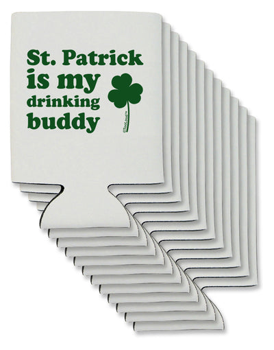 St Patrick is my Drinking Buddy Can / Bottle Insulator Coolers-Can Coolie-TooLoud-12 Pieces-Davson Sales