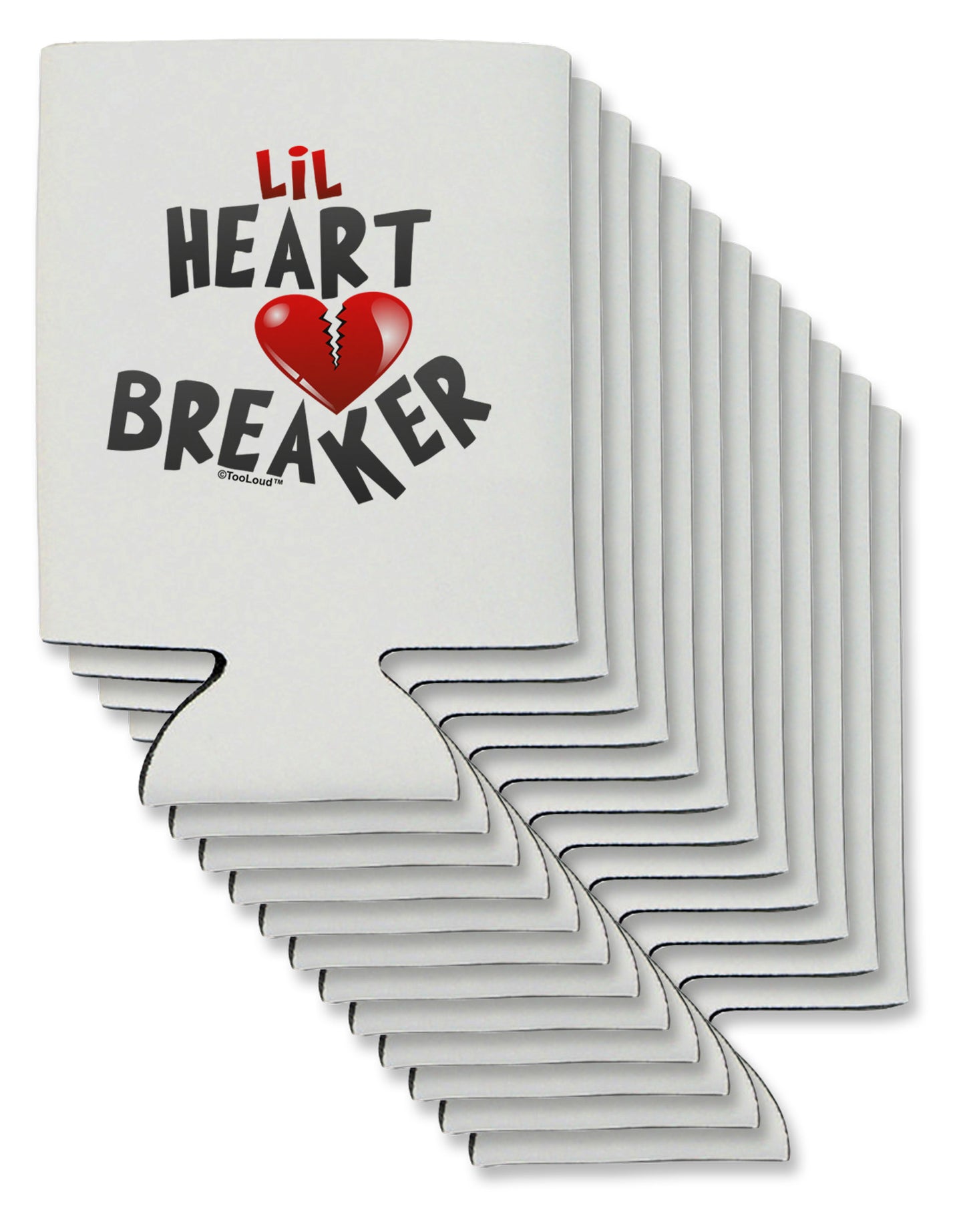 Lil Heart Breaker Can / Bottle Insulator Coolers-Can Coolie-TooLoud-12-Davson Sales