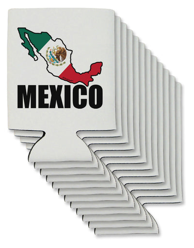 Mexico Outline - Mexican Flag - Mexico Text Can / Bottle Insulator Coolers by TooLoud-Can Coolie-TooLoud-12-Davson Sales