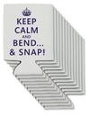 Keep Calm and Bend and Snap Can / Bottle Insulator Coolers-Can Coolie-TooLoud-12 Pieces-Davson Sales