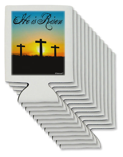 Three Crosses Sunrise - He Is Risen Can / Bottle Insulator Coolers by TooLoud-Can Coolie-TooLoud-12-Davson Sales