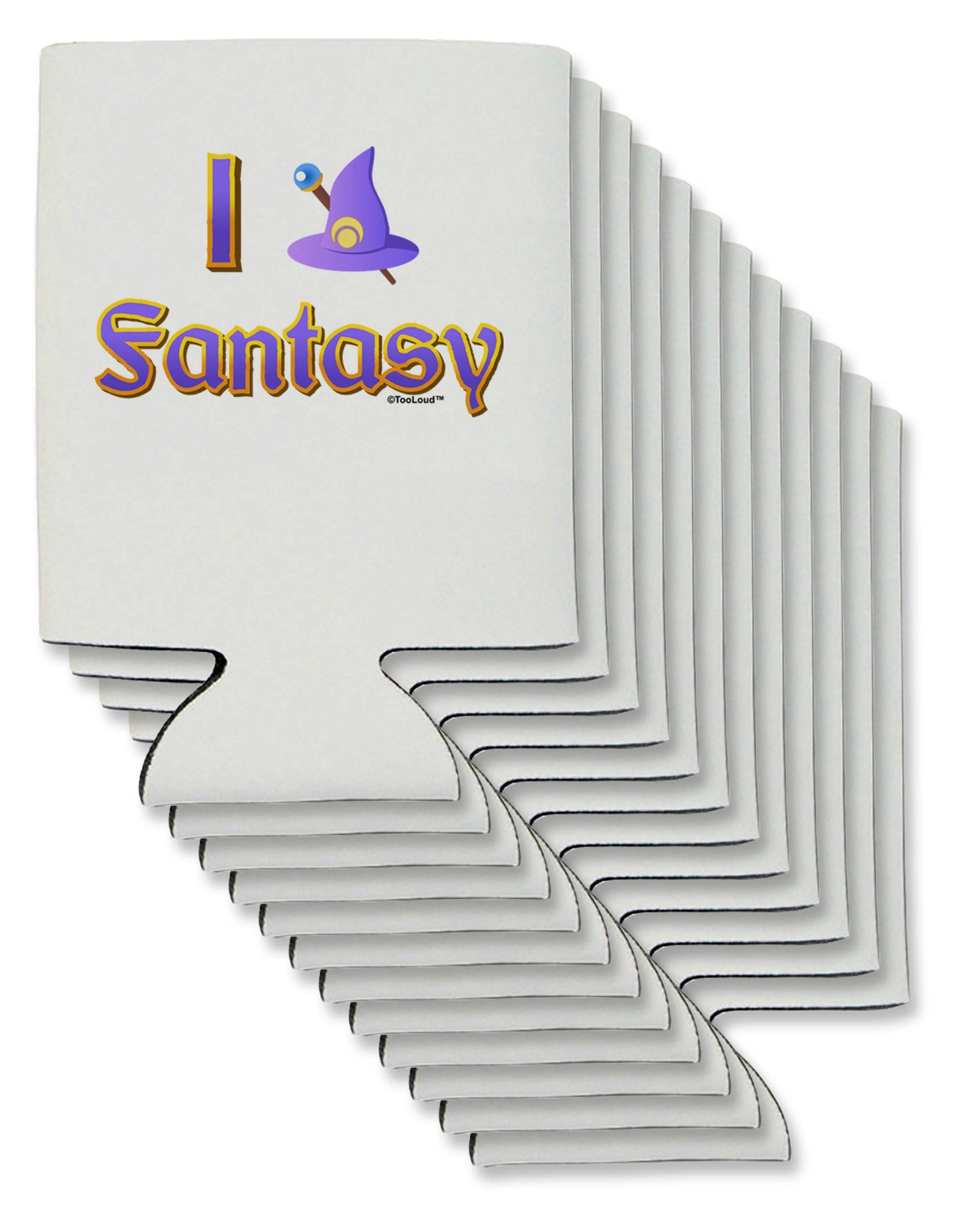 I Love Fantasy Can / Bottle Insulator Coolers-Can Coolie-TooLoud-12-Davson Sales