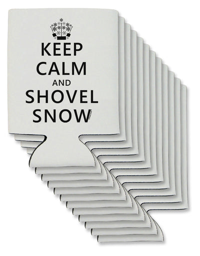 Keep Calm and Shovel Snow Can / Bottle Insulator Coolers-Can Coolie-TooLoud-12 Pieces-Davson Sales