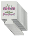 I'm a Mom - What's Your Superpower - Pink Can / Bottle Insulator Coolers by TooLoud-Can Coolie-TooLoud-12-Davson Sales