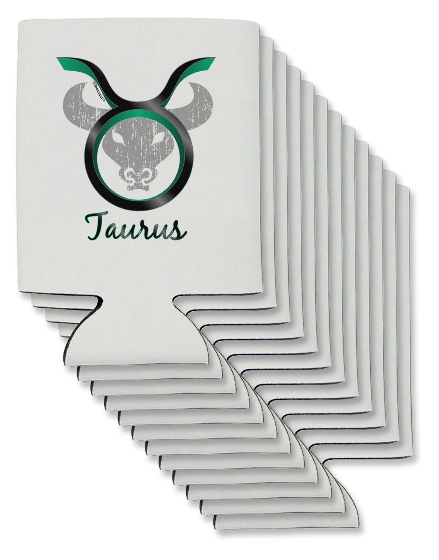 Taurus Symbol Can / Bottle Insulator Coolers-Can Coolie-TooLoud-12-Davson Sales