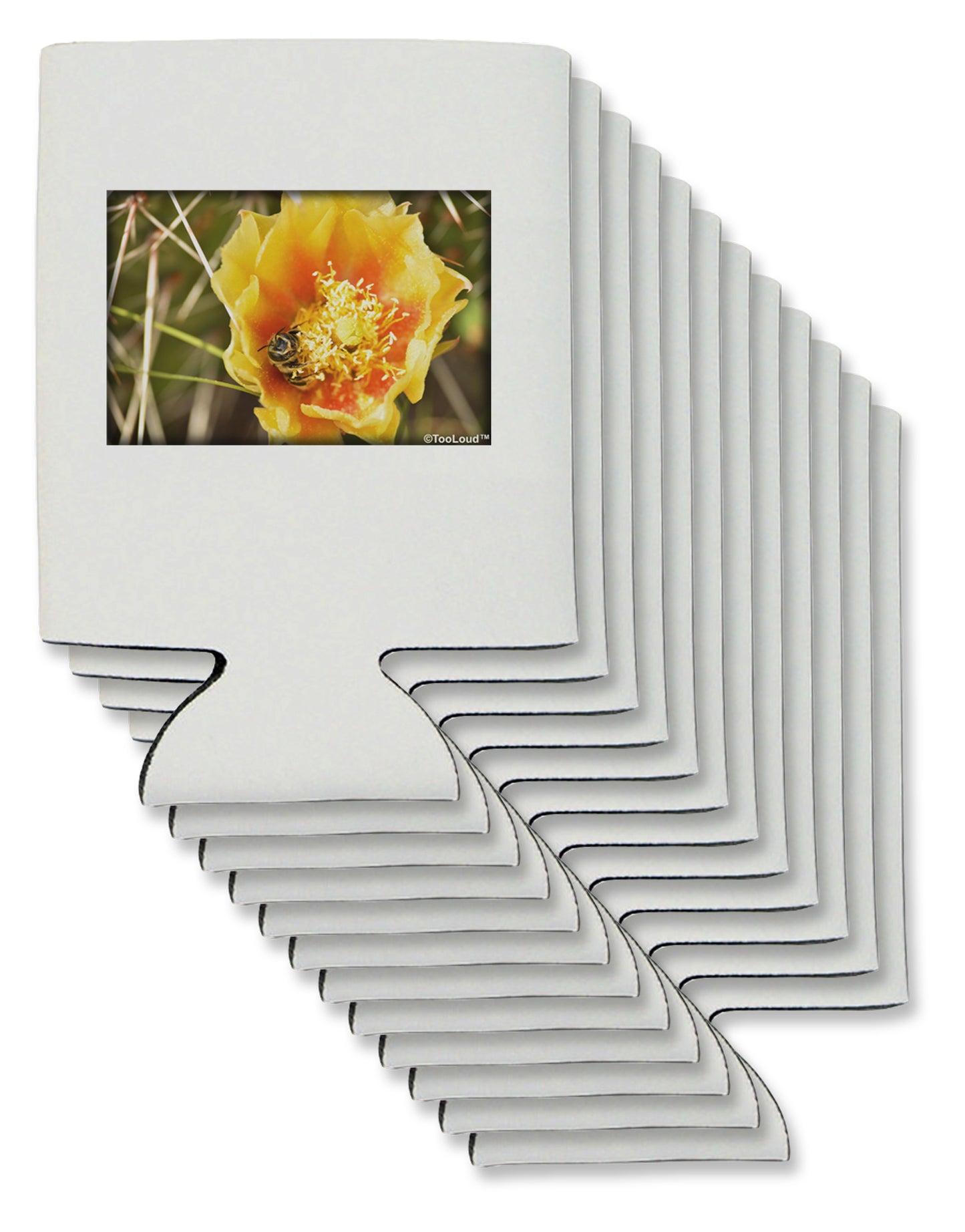 Bee Cactus Can / Bottle Insulator Coolers-Can Coolie-TooLoud-12-Davson Sales