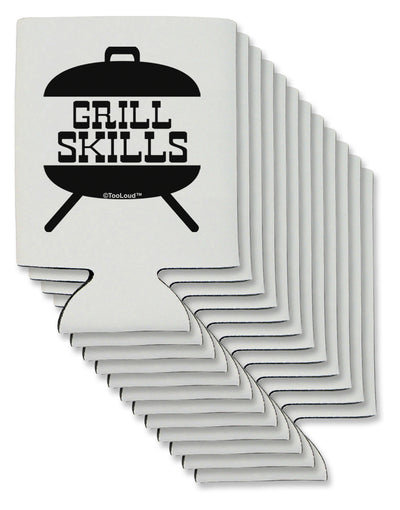 Grill Skills Grill Design Can / Bottle Insulator Coolers by TooLoud-Can Coolie-TooLoud-12-Davson Sales