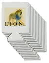 Lion Watercolor 1 Text Can / Bottle Insulator Coolers-Can Coolie-TooLoud-12 Pieces-Davson Sales