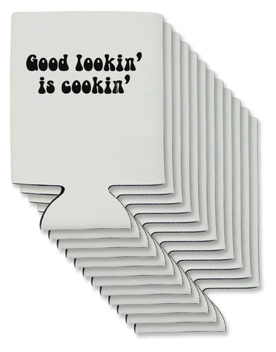 Good Lookin' Is Cookin' - Text Can / Bottle Insulator Coolers by TooLoud-Can Coolie-TooLoud-12-Davson Sales