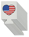 American Flag Heart Design Can / Bottle Insulator Coolers by TooLoud-Can Coolie-TooLoud-12-Davson Sales