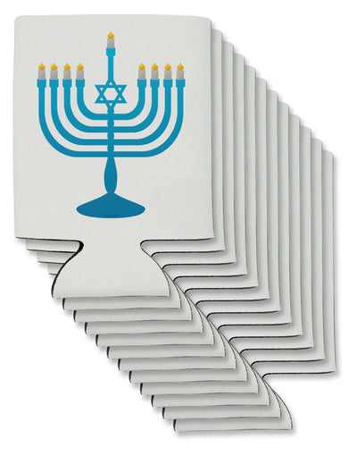 Hanukkah Menorah Can / Bottle Insulator Coolers-Can Coolie-TooLoud-12 Pieces-Davson Sales