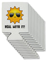 Deal With It Cute Sun Can / Bottle Insulator Coolers by TooLoud-Can Coolie-TooLoud-12-Davson Sales