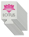 Lotus Flower Design Gradient - Text Can / Bottle Insulator Coolers by TooLoud-Can Coolie-TooLoud-12-Davson Sales