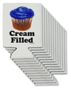 Cream Filled Blue Cupcake Design Can / Bottle Insulator Coolers by TooLoud-Can Coolie-TooLoud-12-Davson Sales