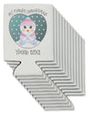 Personalized My First Christmas Snowbaby Girl Can / Bottle Insulator Coolers-Can Coolie-TooLoud-12-Davson Sales