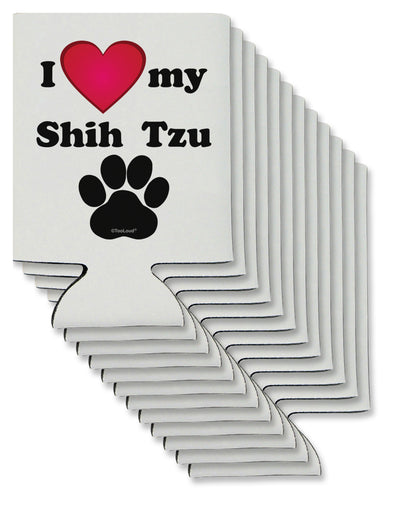 I Heart My Shih Tzu Can / Bottle Insulator Coolers by TooLoud-Can Coolie-TooLoud-12-Davson Sales
