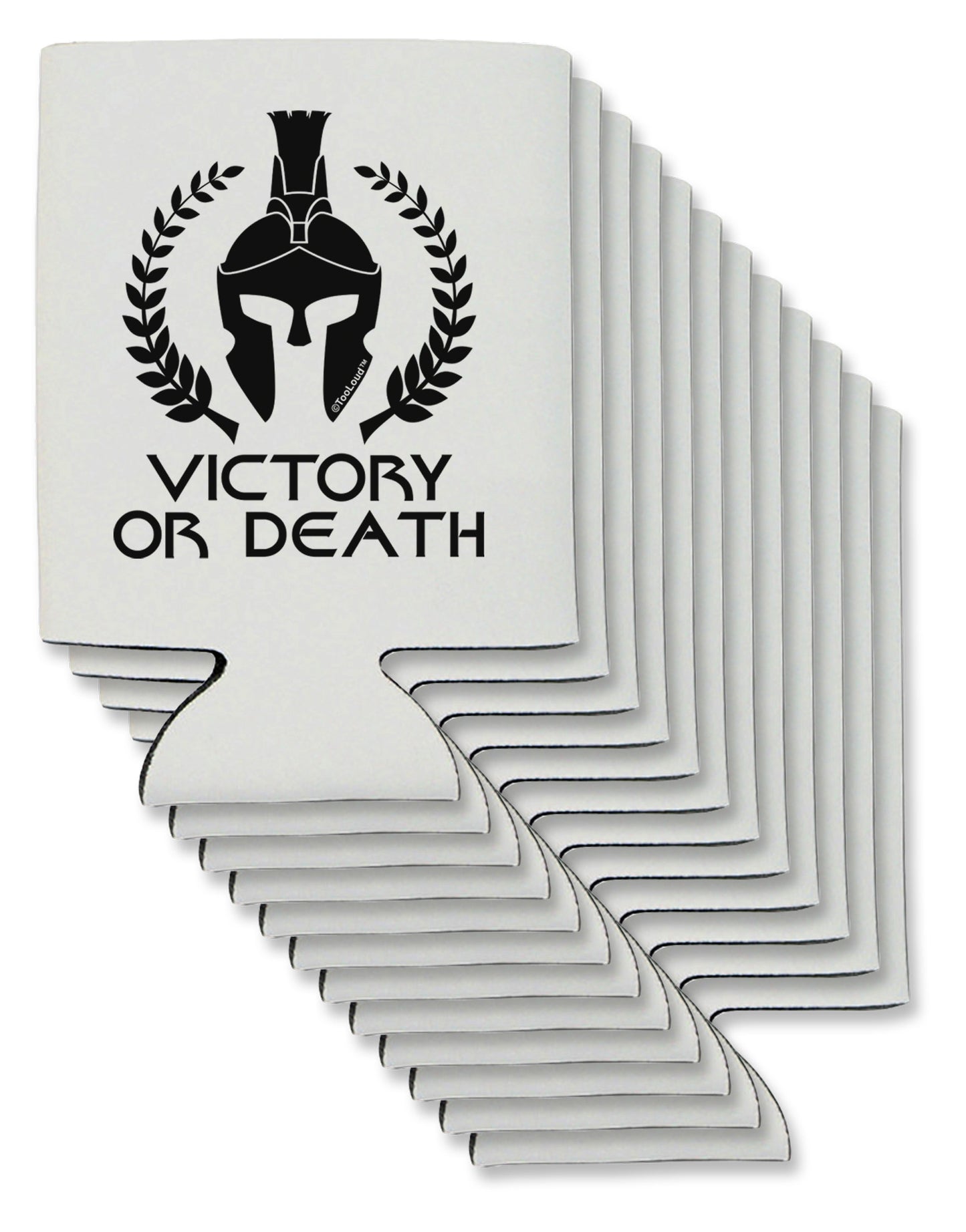 Spartan Victory Or Death Can / Bottle Insulator Coolers-Can Coolie-TooLoud-12-Davson Sales
