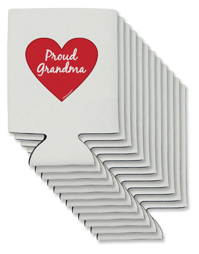 Proud Grandma Heart Can / Bottle Insulator Coolers by TooLoud-Can Coolie-TooLoud-12-Davson Sales