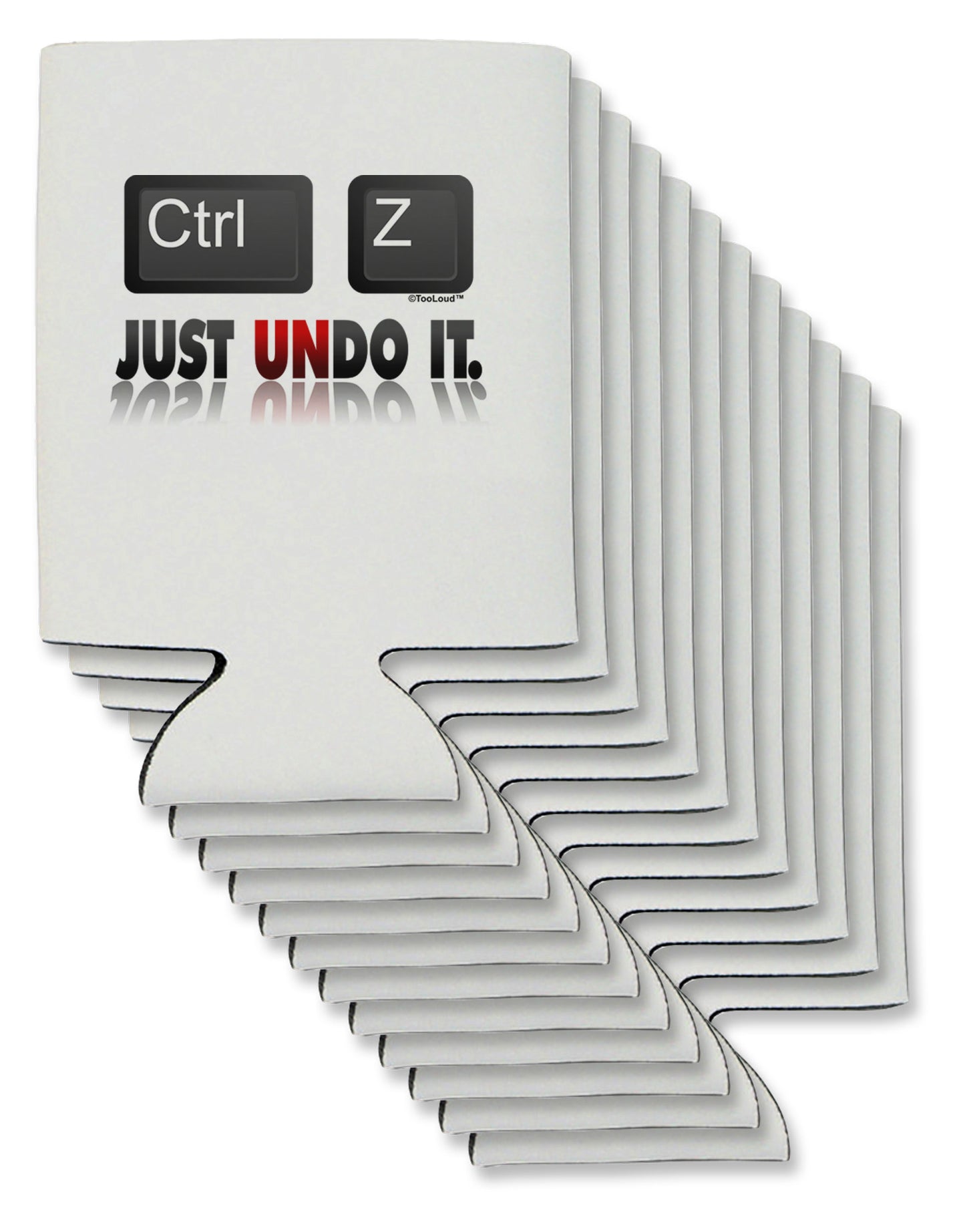 Ctrl Z Just Undo It Can / Bottle Insulator Coolers-Can Coolie-TooLoud-12-Davson Sales