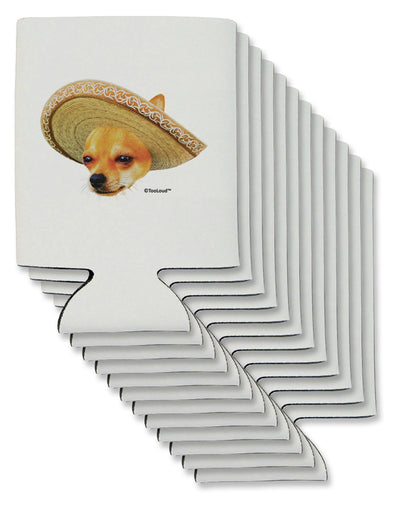 Chihuahua Dog with Sombrero - Patchwork Design Can / Bottle Insulator Coolers by TooLoud-Can Coolie-TooLoud-12-Davson Sales