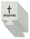 JESUSAVES - Jesus Saves Cross Design Can / Bottle Insulator Coolers by TooLoud-Can Coolie-TooLoud-12-Davson Sales