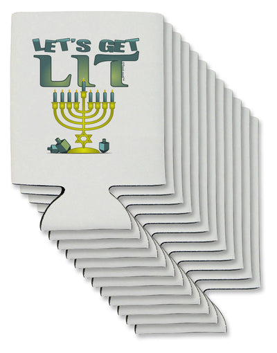 Let's Get Lit Menorah Can / Bottle Insulator Coolers-Can Coolie-TooLoud-12-Davson Sales