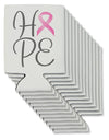 Hope - Breast Cancer Awareness Ribbon Can / Bottle Insulator Coolers-Can Coolie-TooLoud-12-Davson Sales