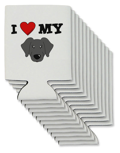 I Heart My - Cute Black Labrador Retriever Dog Can / Bottle Insulator Coolers by TooLoud-Can Coolie-TooLoud-12-Davson Sales