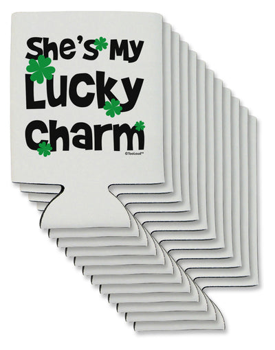 She's My Lucky Charm - Matching Couples Design Can / Bottle Insulator Coolers by TooLoud-Can Coolie-TooLoud-12-Davson Sales