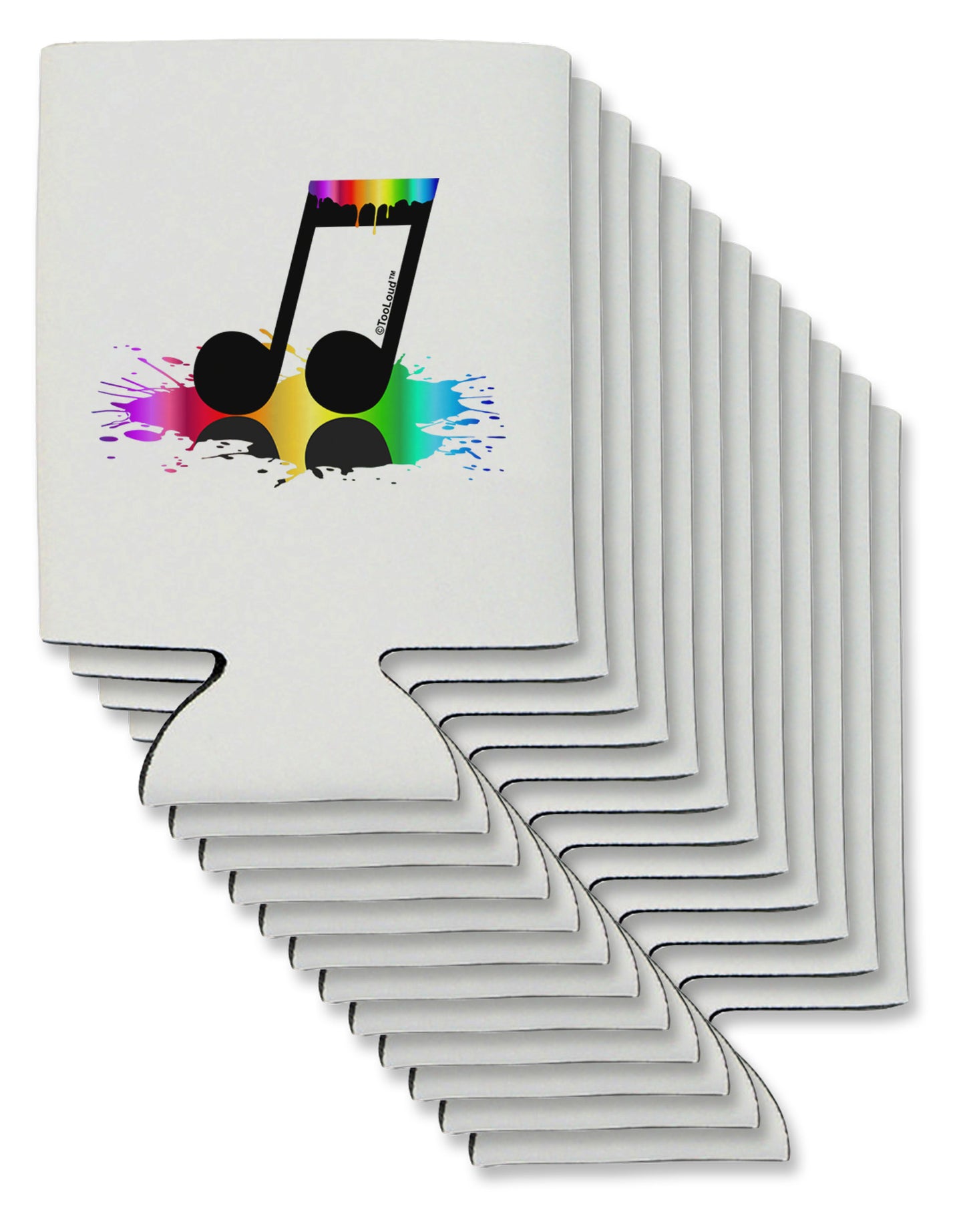 Paint Music Note Can / Bottle Insulator Coolers-Can Coolie-TooLoud-12-Davson Sales