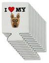 I Heart My - Cute German Shepherd Dog Can / Bottle Insulator Coolers by TooLoud-Can Coolie-TooLoud-12-Davson Sales