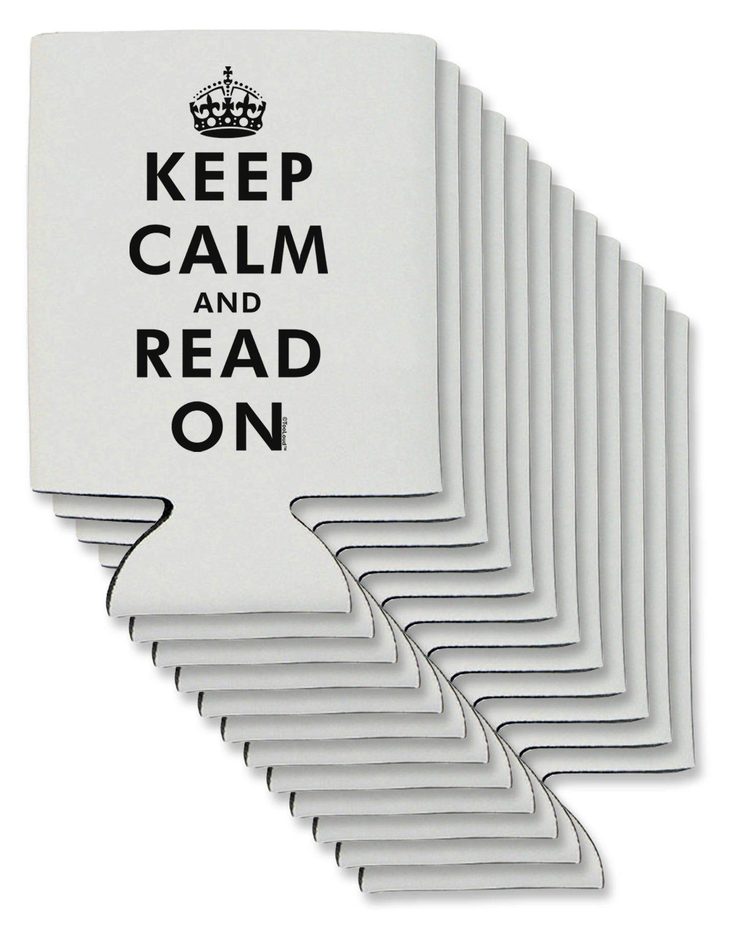 Keep Calm and Read On Can / Bottle Insulator Coolers-Can Coolie-TooLoud-12-Davson Sales
