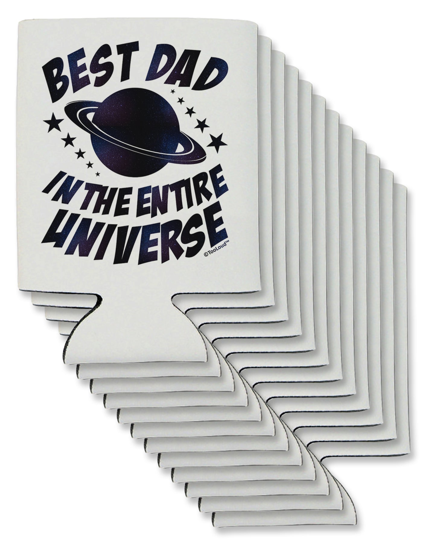 Best Dad in the Entire Universe - Galaxy Print Can / Bottle Insulator Coolers-Can Coolie-TooLoud-12-Davson Sales