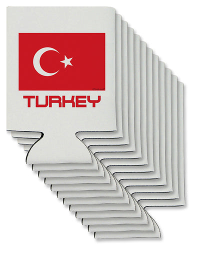 Turkey Flag with Text Can / Bottle Insulator Coolers by TooLoud-Can Coolie-TooLoud-12-Davson Sales