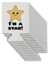 Cute Starfish - I am a Star Can / Bottle Insulator Coolers by TooLoud-Can Coolie-TooLoud-12-Davson Sales