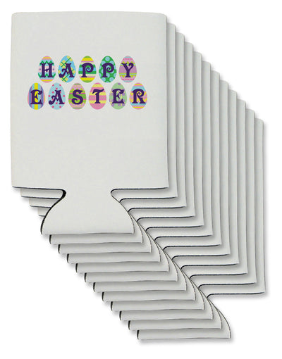 Easter Eggs Happy Easter Can / Bottle Insulator Coolers-Can Coolie-TooLoud-12 Pieces-Davson Sales