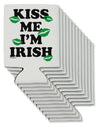 Kiss Me I'm Irish - Green Kisses Can / Bottle Insulator Coolers by TooLoud-Can Coolie-TooLoud-12-Davson Sales