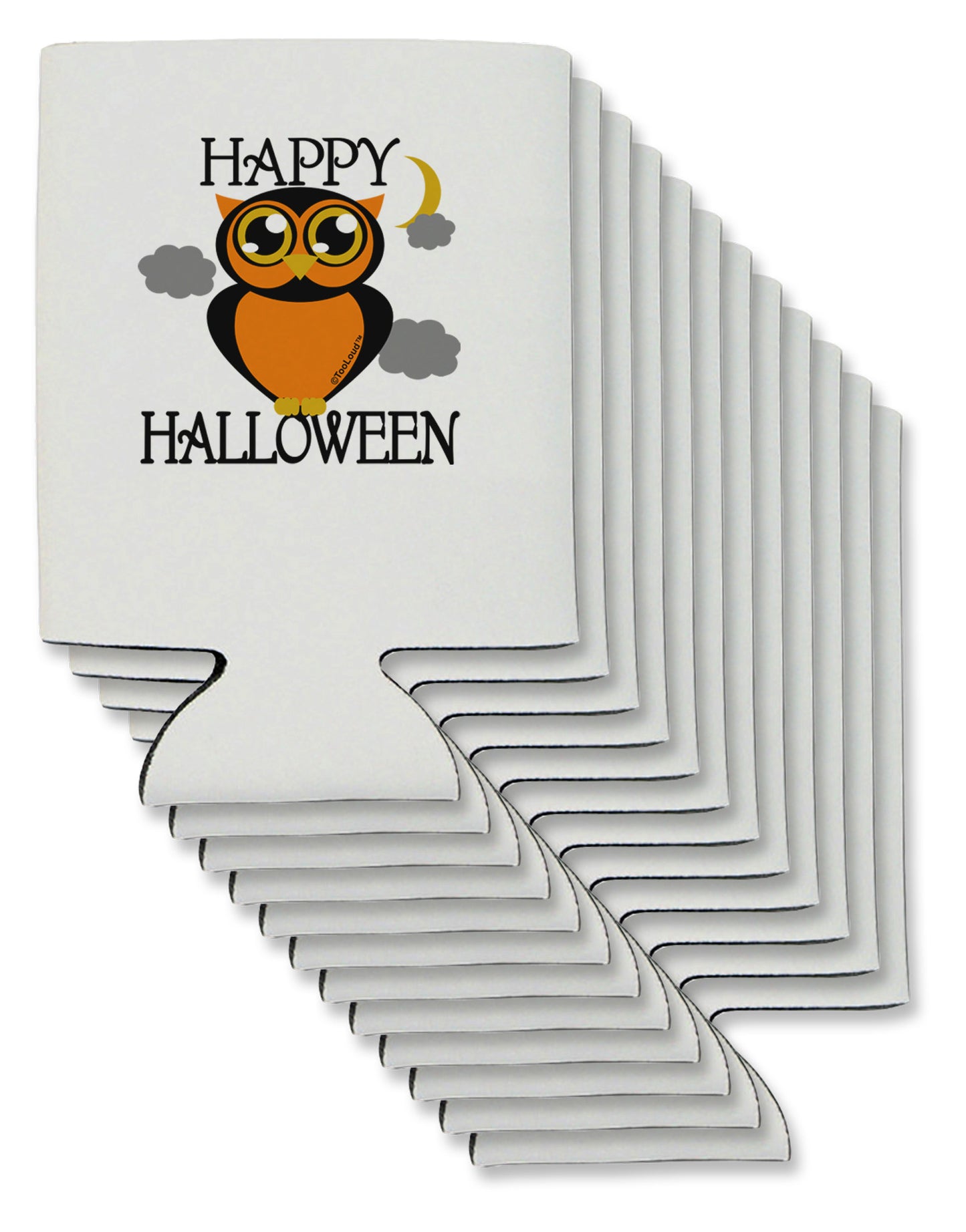 Owl Orange Text Can / Bottle Insulator Coolers-Can Coolie-TooLoud-12-Davson Sales