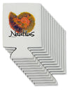 Nautilus Fossil Watercolor Text Can / Bottle Insulator Coolers-Can Coolie-TooLoud-12 Pieces-Davson Sales