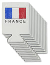 French Flag - France Text Distressed Can / Bottle Insulator Coolers by TooLoud-Can Coolie-TooLoud-12-Davson Sales