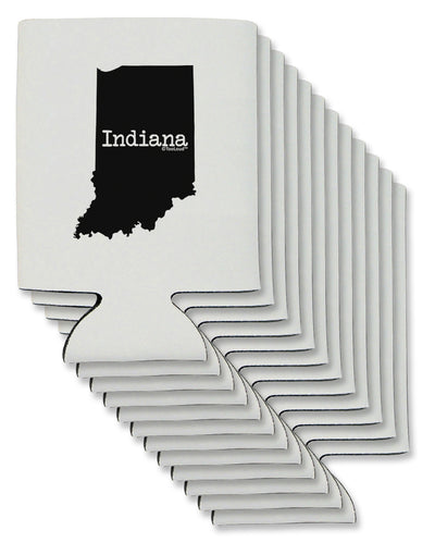 Indiana - United States Shape Can / Bottle Insulator Coolers-Can Coolie-TooLoud-12 Pieces-Davson Sales