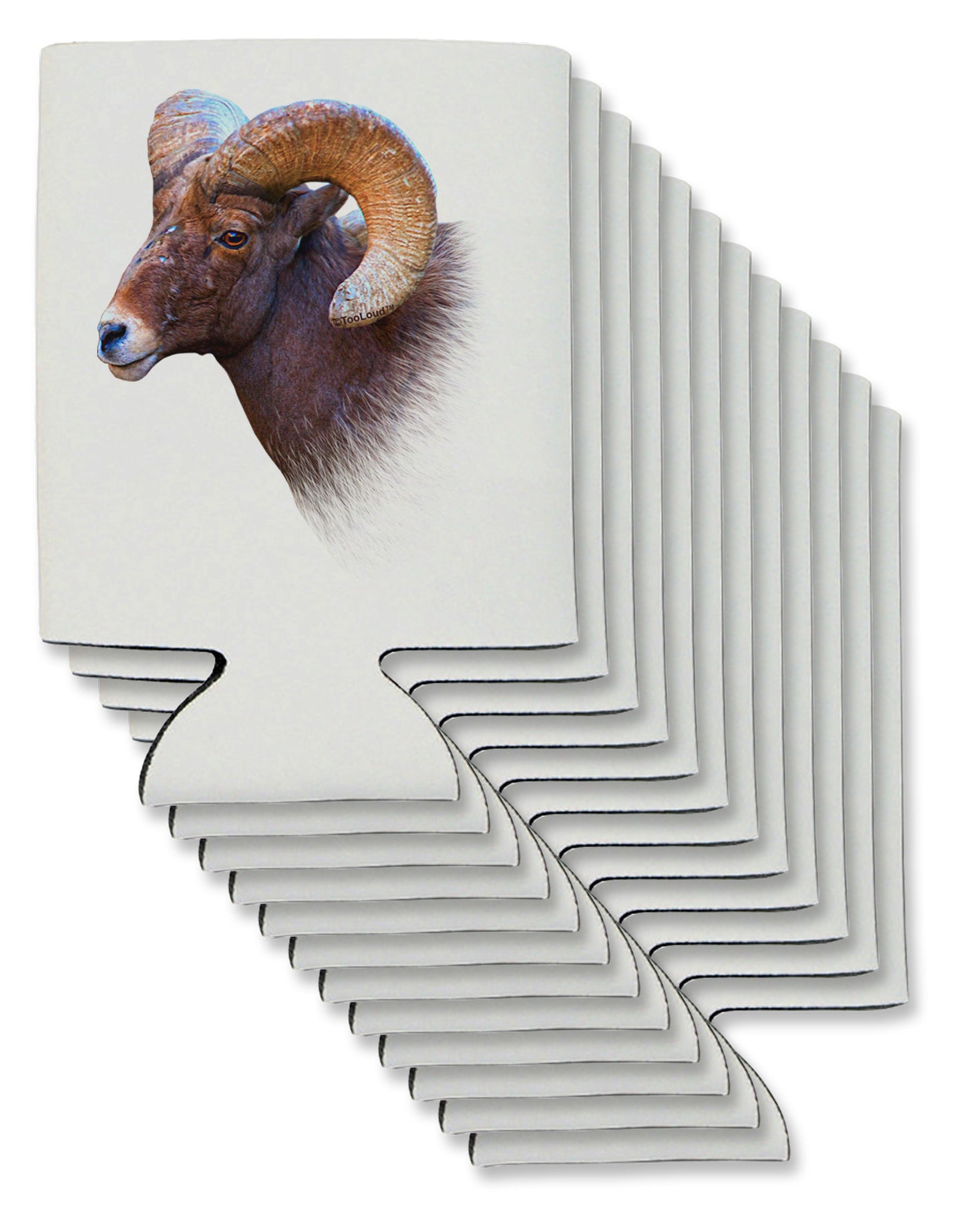 Majestic Bighorn Ram Can / Bottle Insulator Coolers-Can Coolie-TooLoud-12-Davson Sales