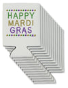 Happy Mardi Gras Beads Can / Bottle Insulator Coolers-Can Coolie-TooLoud-12 Pieces-Davson Sales