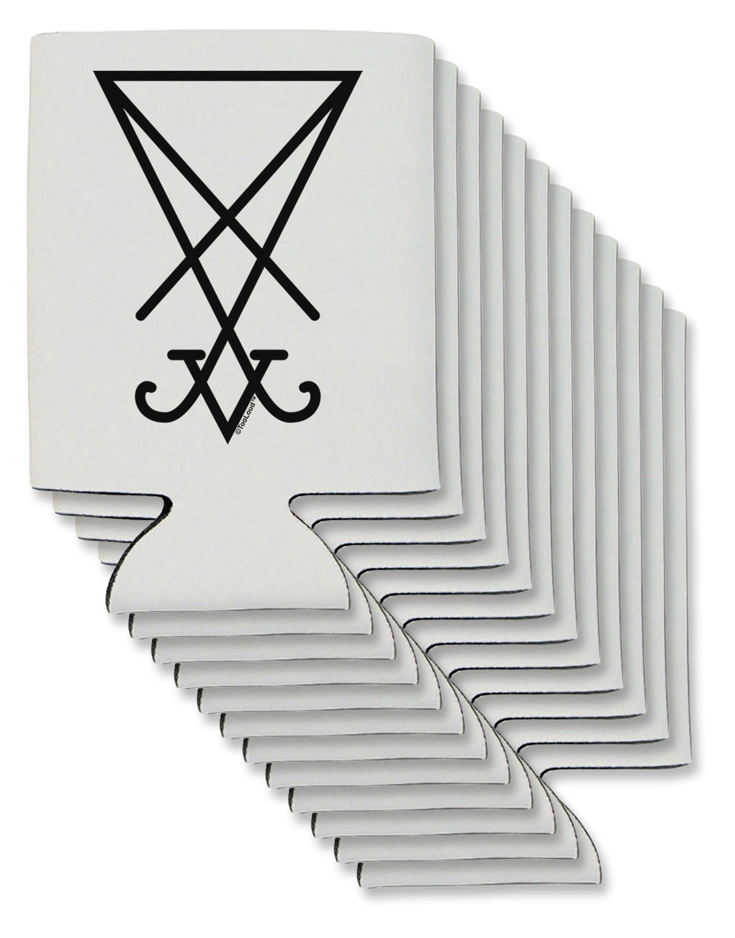 Sigil of Lucifer - Seal of Satan Can / Bottle Insulator Coolers-Can Coolie-TooLoud-12-Davson Sales