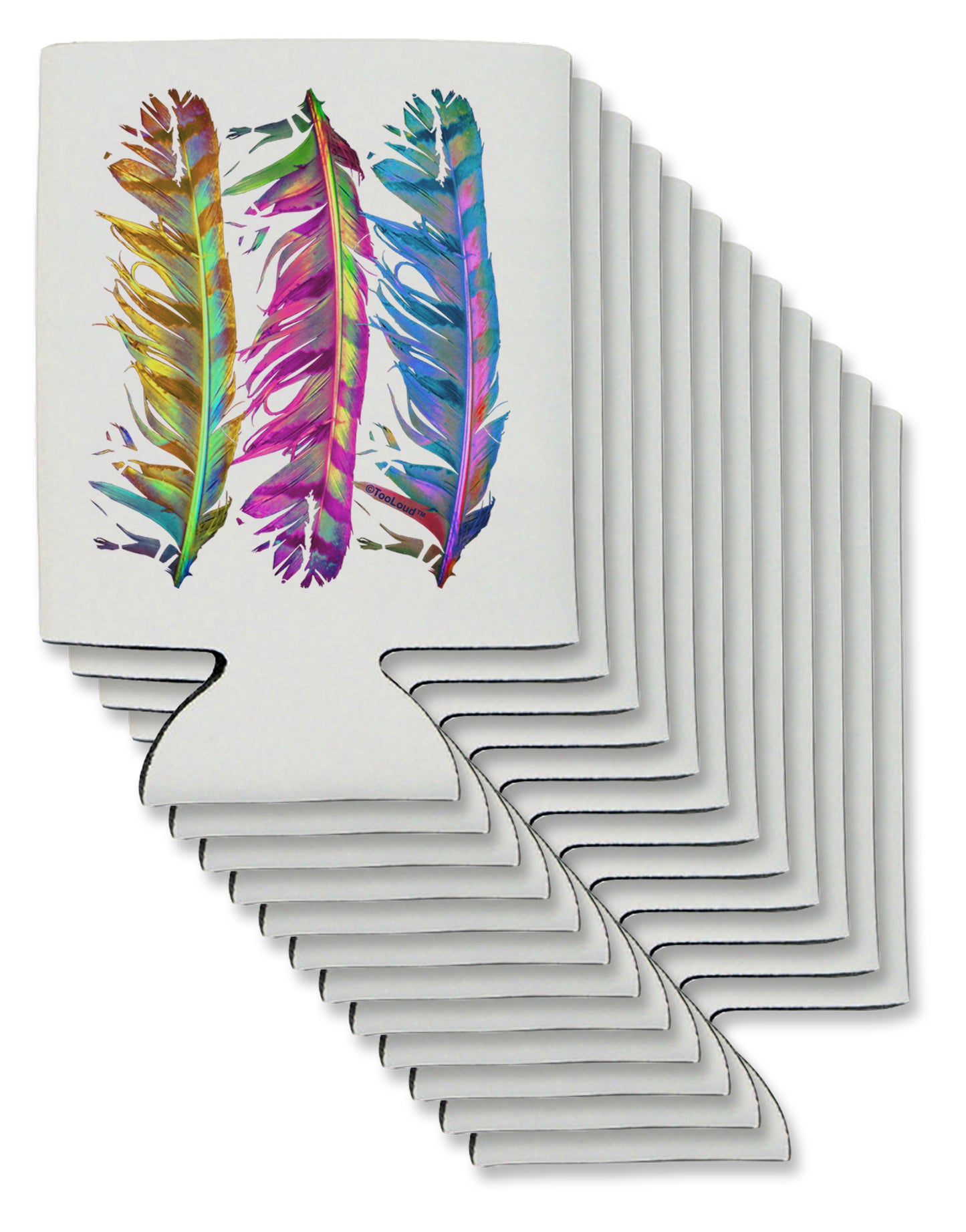 Magic Feathers Can / Bottle Insulator Coolers-Can Coolie-TooLoud-12-Davson Sales