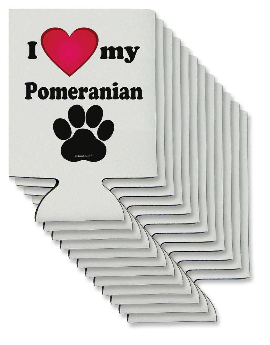 I Heart My Pomeranian Can / Bottle Insulator Coolers by TooLoud-Can Coolie-TooLoud-6-Davson Sales